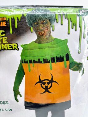 Zombie Toxic Waste Container Halloween Adult Costume